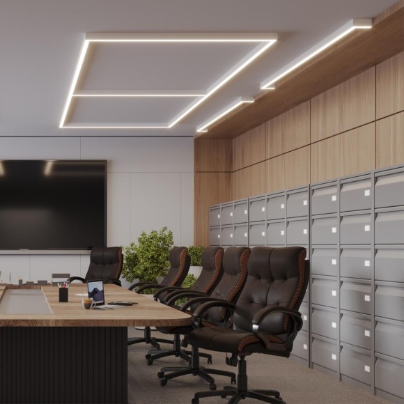 Светильник линейный Novotech  светодиод. с переключ. цв. температуры IP20 LED 40W 220-240V 3000К\4000К\6000К FATTO 359604