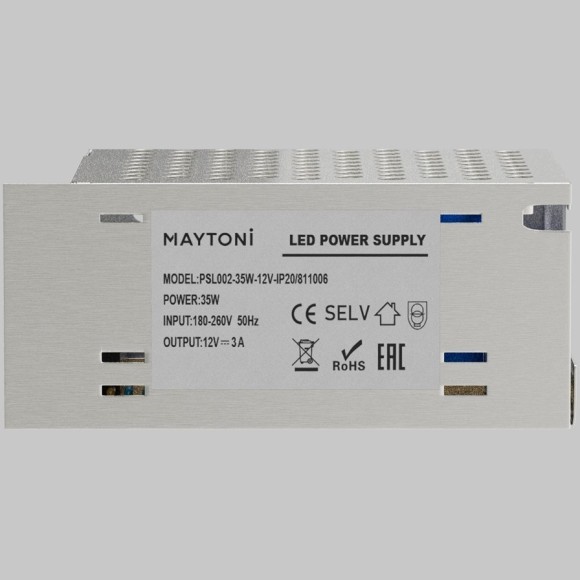 Источник напряжения Maytoni PSL002 12В 35Вт IP 20 811006 Источник напряжения Maytoni PSL002 12В 35Вт IP 20 811006