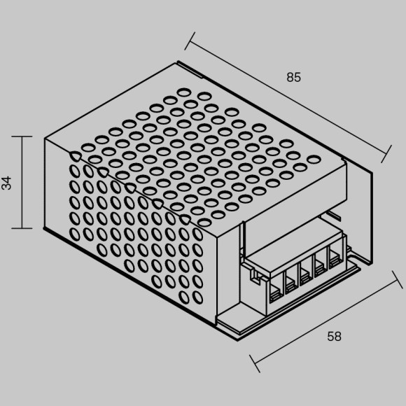 Источник напряжения Maytoni PSL002 12В 35Вт IP 20 811006 Источник напряжения Maytoni PSL002 12В 35Вт IP 20 811006