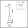 8325/28L Светодиодный подвесной светильник с прозрачным плафоном и бронзовым основанием 13Вт 617Лм 4000K CRI80 220V LUMION TAISHA