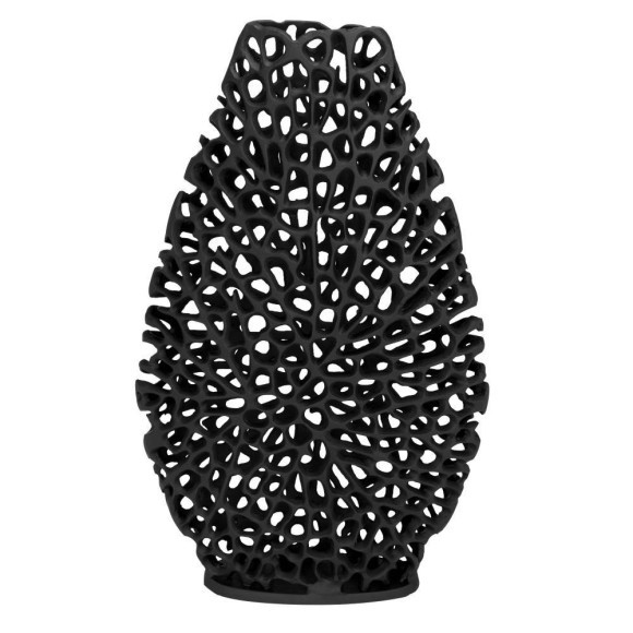 421445 KIMITSU Декоративная ваза металл черный L235, B80, H395 421445 KIMITSU Декоративная ваза металл черный L235, B80, H395