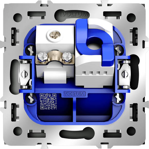 VLS060706 Розетка компьютерная RJ45 и ТV Телевизионная оконечная для антренных кабелей RG6 или РК 75-4,8-31. Патчкорд категории 6Е (для проводов CAT5-CAT6 до 10 Гбит/сек) титанового цвета VOLTUM S70 (титан)