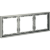 VLS100305 Рамка пластиковая для электрических изделий алюминиевого цвета VOLTUM серии S70 на 3 поста (сталь)