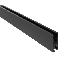 Crystal Lux CLT 0.126 01 L2000 BL 1407/033 Черный 2м магнитный двусторонний узкий 5мм шинопровод, накладной или подвесной, 2000x11x33мм