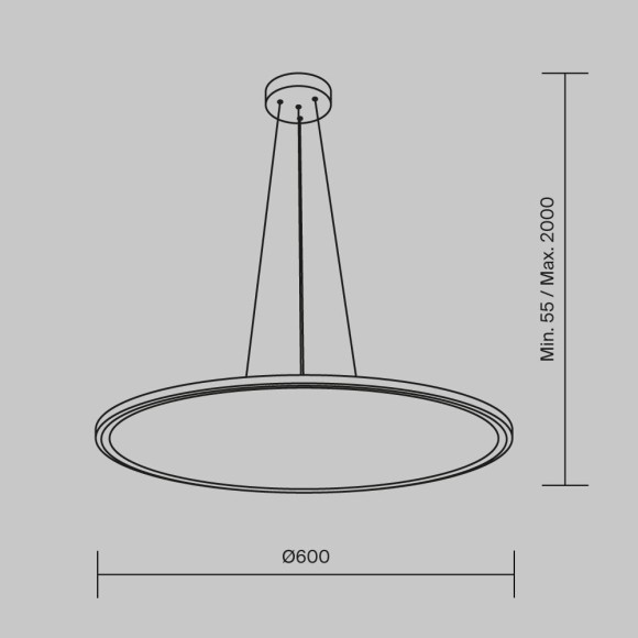 Подвесной светильник светодиодный Cosmos MOD057PL-L54W4K