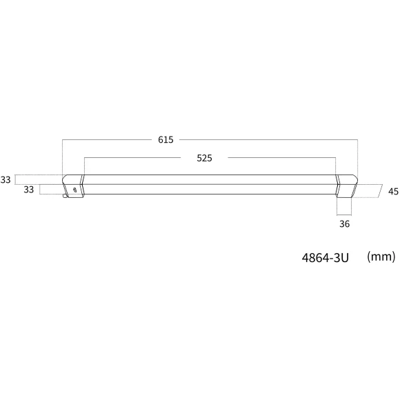 4864-3U Favourite Трековый линейный однофазный светильник с переключателем цветовой температуры на корпусе LEDx40W, 220V, 3000LM, 3000-6000K