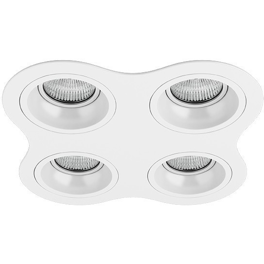 Встраиваемый светильник Lightstar D64606060606 Domino под лампы 4xGU5.3 200W