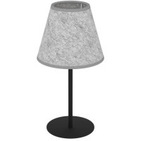 43986 Настольная лампа ALSAGER, 1X40W (E27), H395, сталь, черный / фетр, серый