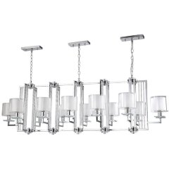 Люстра Crystal Lux NICOLAS SP12 L1600 NICKEL/WHITE