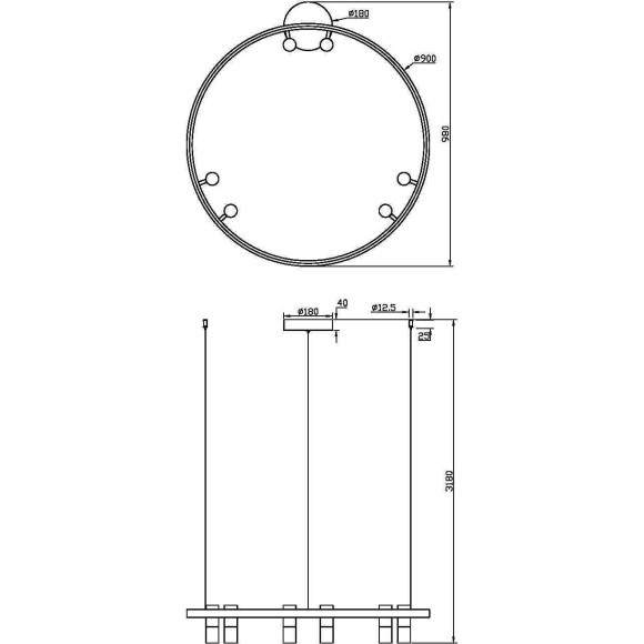 Подвесной светильник Maytoni MOD102PL-L42WK