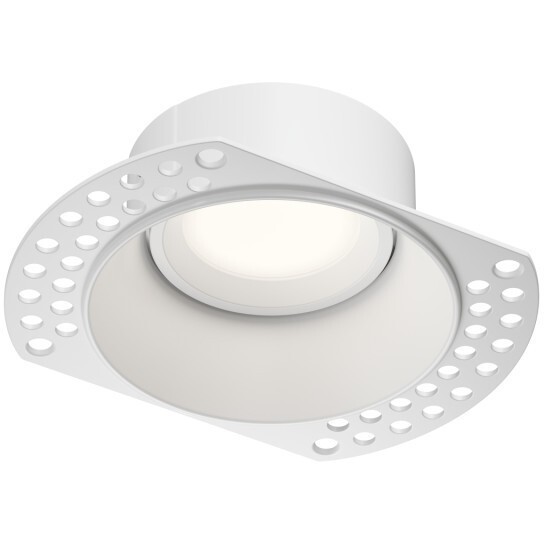 Встраиваемый светильник под шпатлевку SPOT HIDE, до 15 Вт LED, GU10, IP20, алюминий, белый