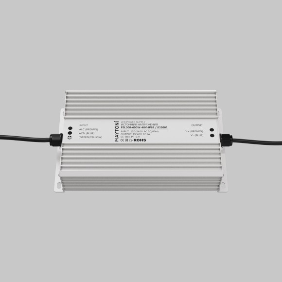 Maytoni PSL008-600W-48V-IP67 832001 Блок питания (драйвер, трансформатор) 220-48 Вольт 600 Ватт IP67