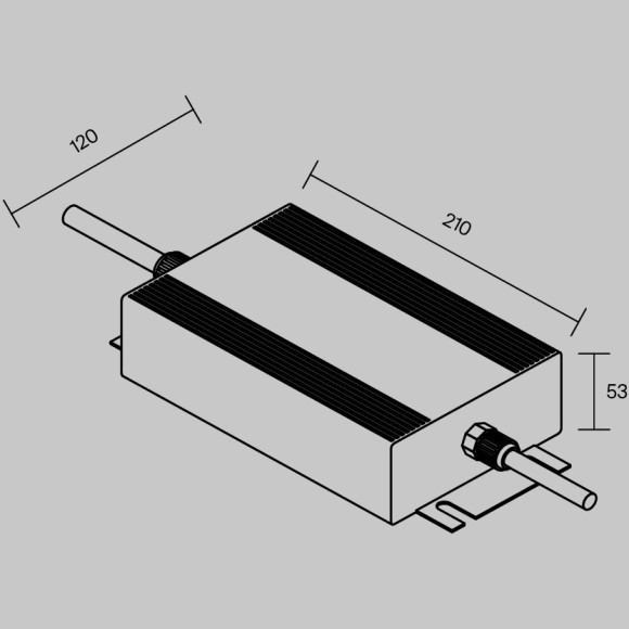 Maytoni PSL008-600W-48V-IP67 832001 Блок питания (драйвер, трансформатор) 220-48 Вольт 600 Ватт IP67
