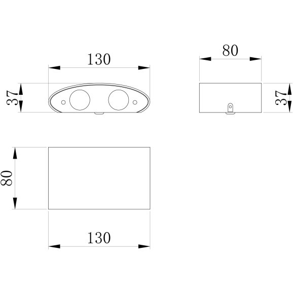 Архитектурная подсветка светодиодная Strato O417WL-L4GR3K IP54