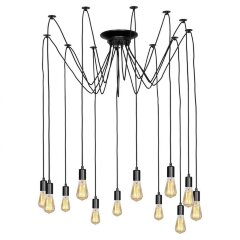 Люстра паук Lussole GRLSP-8174 SHIRLEY IP21 под лампы 12xE27 120W