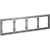 VLS100405 Рамка пластиковая для электрических изделий алюминиевого цвета VOLTUM серии S70 на 4 поста (сталь)