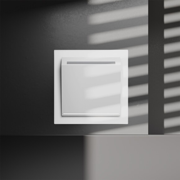 VLS010702 Выключатель карточный (питания) для отеля 16 ампер (3500 Ватт) белого матового цвета VOLTUM S70 (белый матовый)