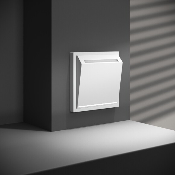 VLS010702 Выключатель карточный (питания) для отеля 16 ампер (3500 Ватт) белого матового цвета VOLTUM S70 (белый матовый)