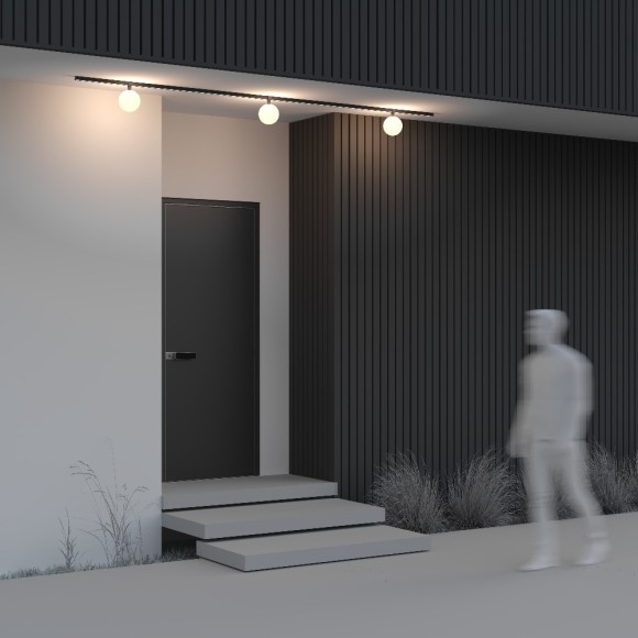 Уличный трековый светильник Outdoor O-TR01-2-S-9WB3K