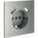 VLS000905 Накладка для розетки с заземлением и защитными шторками, с зарядкой от USB (ТИП A + ТИП A) стального цвета VOLTUM S70 (сталь)