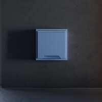 VLS000815 Накладка для розетки с заземлением, защитными шторками и защитной крышкой синего джинсового цвета VOLTUM S70 (деним)