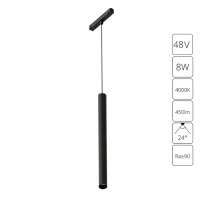 A4770SP-1BK Трековый магнитный светодиодный светильник Arte Lamp Linea 2.0 CRI90+ 4000К 450Лм 24° 8Вт