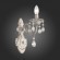 SL139.501.01 Светильник настенный Слоновая кость, Золото/Прозрачный E14 1*40W SPLENDI