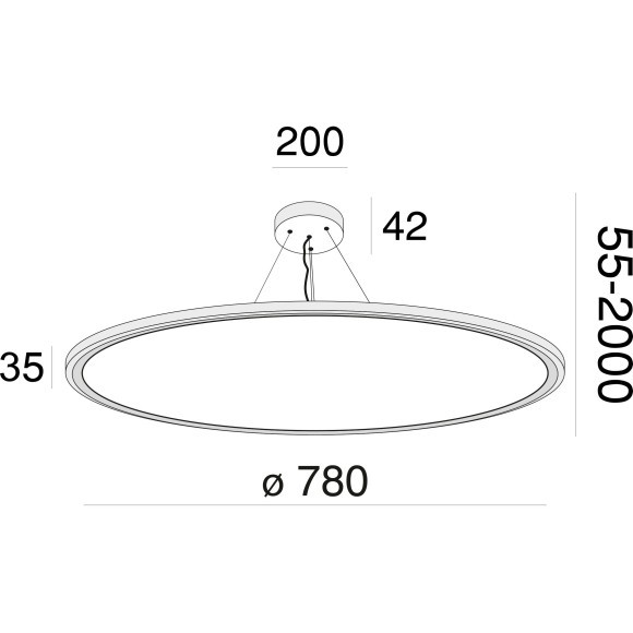 Подвесной светильник светодиодный Cosmos MOD057PL-L78W4K