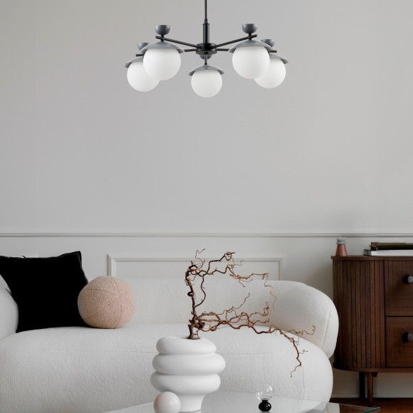 SLE220201-01 Светильник настенный Черный, Серый/Белый G9 1*5W GENOVA