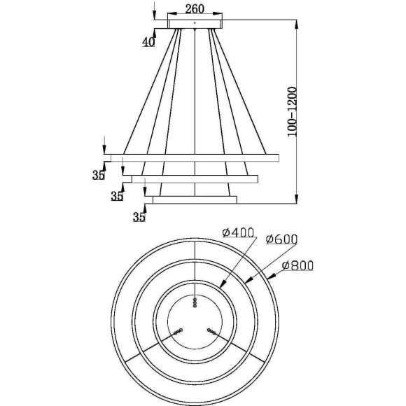 Подвесной светильник Maytoni MOD058PL-L100B3K Подвесной светильник Maytoni MOD058PL-L100B3K