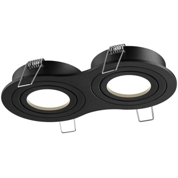 371024 Черный двойной встраиваемый светильник 2x92мм с поворотными лампами GU10 2x50W 220-240V IP20 Novotech MORUS 371024 Черный двойной встраиваемый светильник 2x92мм с поворотными лампами GU10 2x50W 220-240V IP20 Novotech MORUS