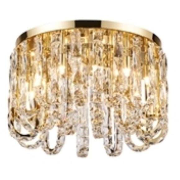Люстра потолочная хрустально-золотая под лампы G9 Favourite 4721-12C