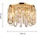 Люстра потолочная хрустально-золотая под лампы G9 Favourite 4721-12C