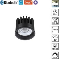 359820 Светодиодный SMART модуль, диммир. и смена цв. температуры (пульт 359640 или прилож. Tuya Smart Life), Алиса, Bluetooth 10Вт 2700-4000К 820Лм CRI90 45° 220V Novotech DIOD MOD (замена ламп MR16 цоколей GU10, GU5.3)