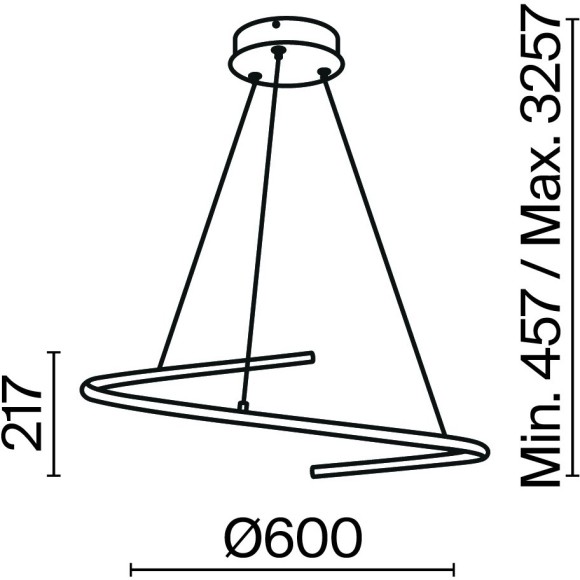 Подвесной светильник Maytoni MOD242PL-L33BK