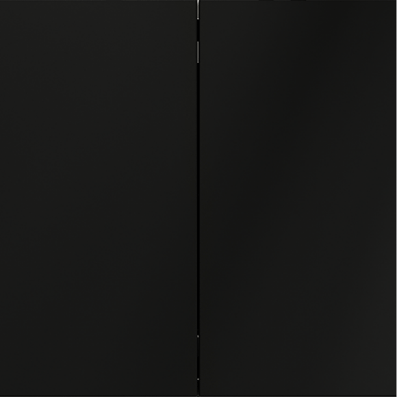 VLS020708 Выключатель для жалюзи звонкового типа для управления электроприводами черного матового цвета 10А (2200 Ватт) VOLTUM S70 (черный матовый)