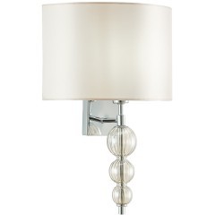 SLE105701-01 Светильник настенный Хром/Светло-бежевый E14 1*40W RAMER