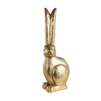 427976 CHILANDY Фигурка декоративная Заяц L225, B165, H620 камень, золотой