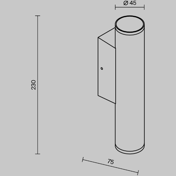 Уличный настенный светильник Outdoor O508WL-L6B3K