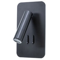 Спот светодиодный для чтения с выключателем Electra A8233AP-1BK