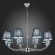 SLE1116-103-08 Светильник подвесной Хром/Голубой E14 8*40W BALNEA