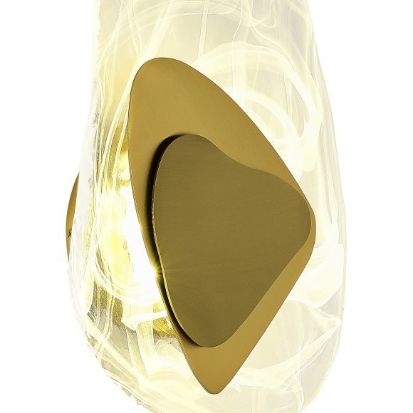 SL6123.301.01 Светильник настенный ST-Luce Латунь/Прозрачно-белый LED 1*7W 4000K MUSE SL6123.301.01 Светильник настенный ST-Luce Латунь/Прозрачно-белый LED 1*7W 4000K MUSE