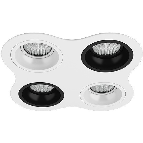 Встраиваемый светильник Lightstar D64606070607 Domino под лампы 4xGU5.3 200W