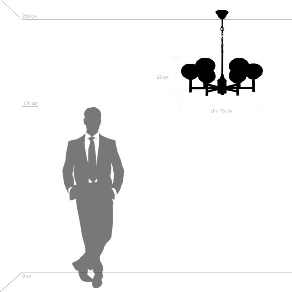 Люстра подвесная Fiamma Lightstar 730063