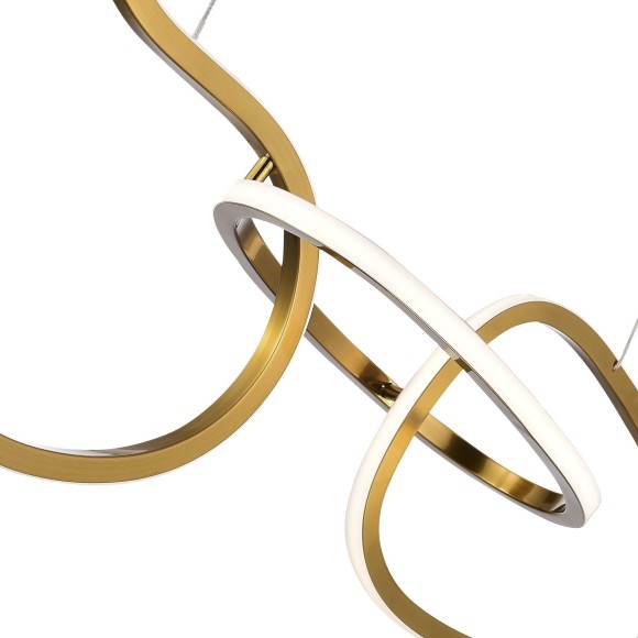 SL6505.203.26 Светильник подвесной ST-Luce Золотистый/Золотистый LED 1*26W 4000K ABRA SL6505.203.26 Светильник подвесной ST-Luce Золотистый/Золотистый LED 1*26W 4000K ABRA