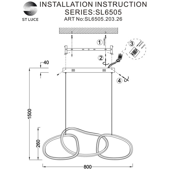 SL6505.203.26 Светильник подвесной ST-Luce Золотистый/Золотистый LED 1*26W 4000K ABRA SL6505.203.26 Светильник подвесной ST-Luce Золотистый/Золотистый LED 1*26W 4000K ABRA