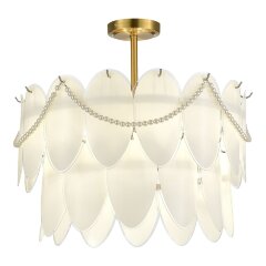 SLE1651-203-09 Светильник подвесной Золотистый/Молочно-Белый E14 9*40W ROOMI SLE1651-203-09 Светильник подвесной Золотистый/Молочно-Белый E14 9*40W ROOMI