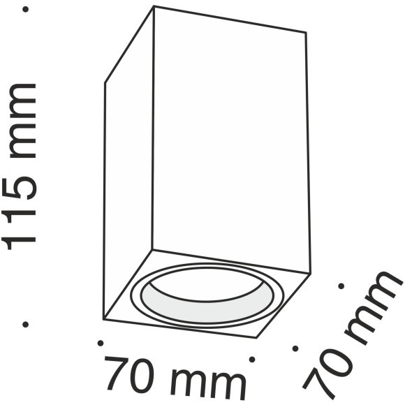 Накладной потолочный светильник Maytoni C011CL-01B FOCUS под лампу 1xGU10 50W