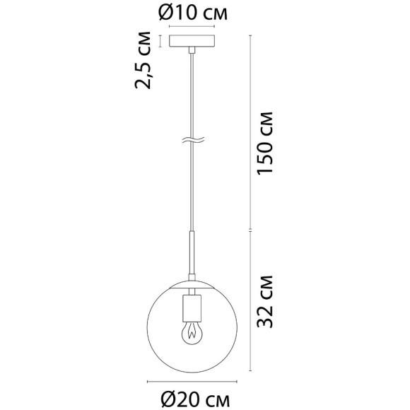 Подвесной светильник Arte Lamp VOLARE A1920SP-1GO