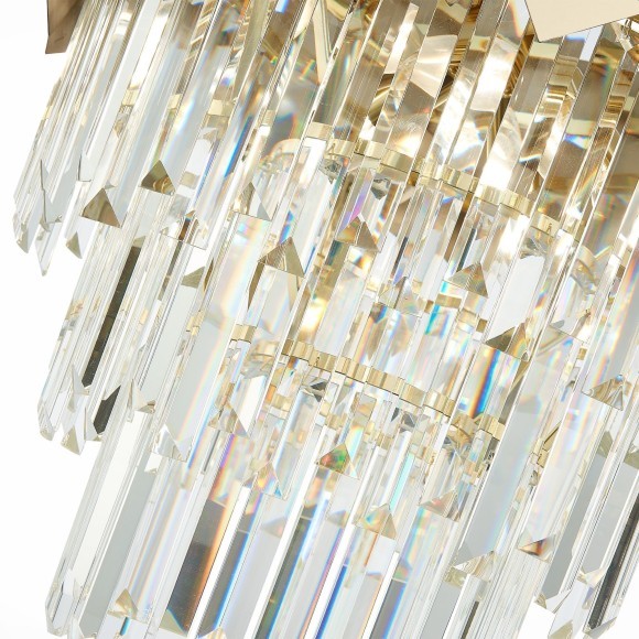 SL1232.203.06 ST Luce CASERTA Светильник подвесной, E14,6х60W, золотистый/прозрачный, золотистый